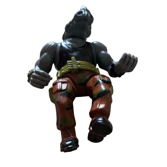Teenage Mutant Ninja Turtles Rocksteady Hard Head 1988 Action Figure Complete - Picture 2 of 6